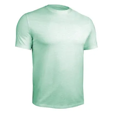 2UNDR Luxury Crew Tee - HEATHERED MINT GREEN