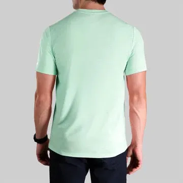 2UNDR Luxury Crew Tee - HEATHERED MINT GREEN