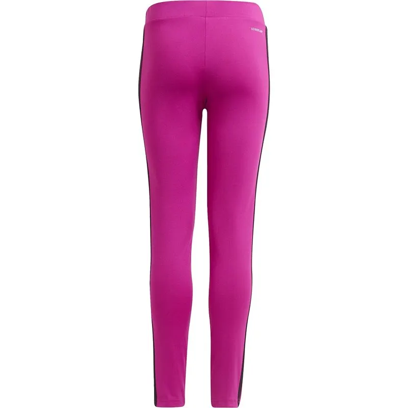 adidas 3 Stripe Tights - Girls - Sonic Fuchsia/Black