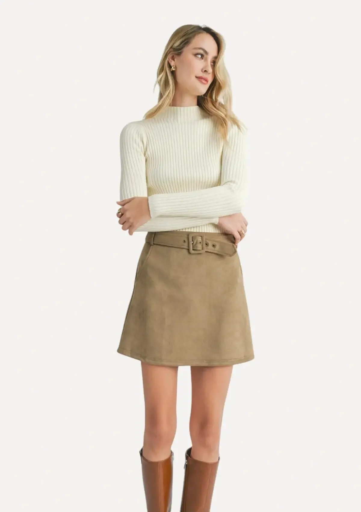 Bakery Ribbed Knit Sweater - Ivory