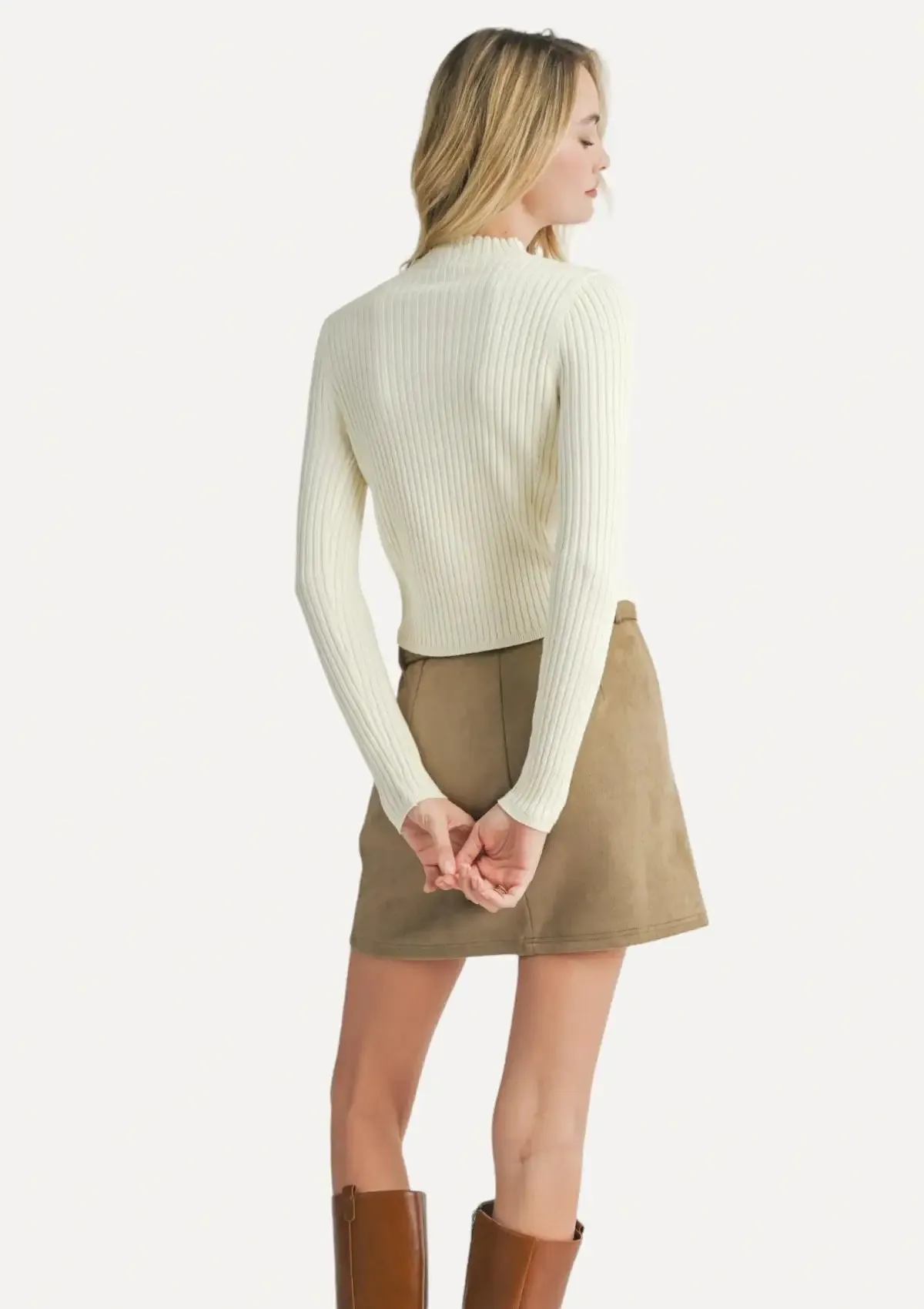 Bakery Ribbed Knit Sweater - Ivory