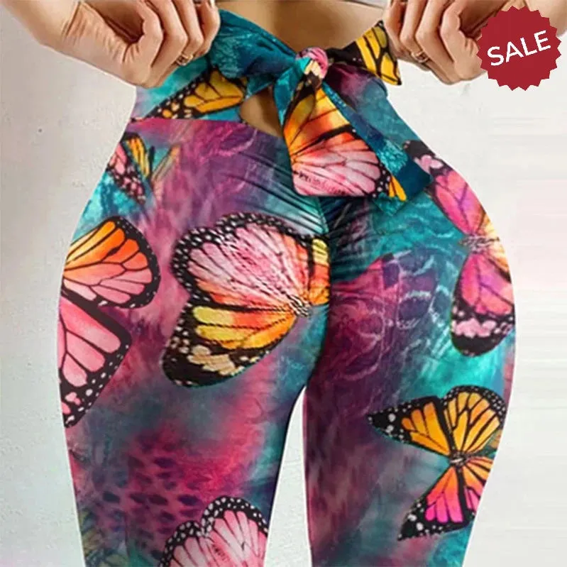 Bowknot High-Waist Workout Leggings