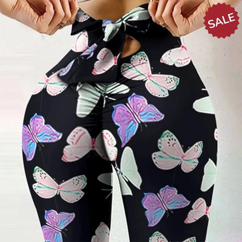 Bowknot High-Waist Workout Leggings