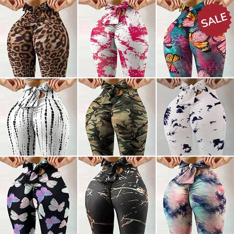 Bowknot High-Waist Workout Leggings
