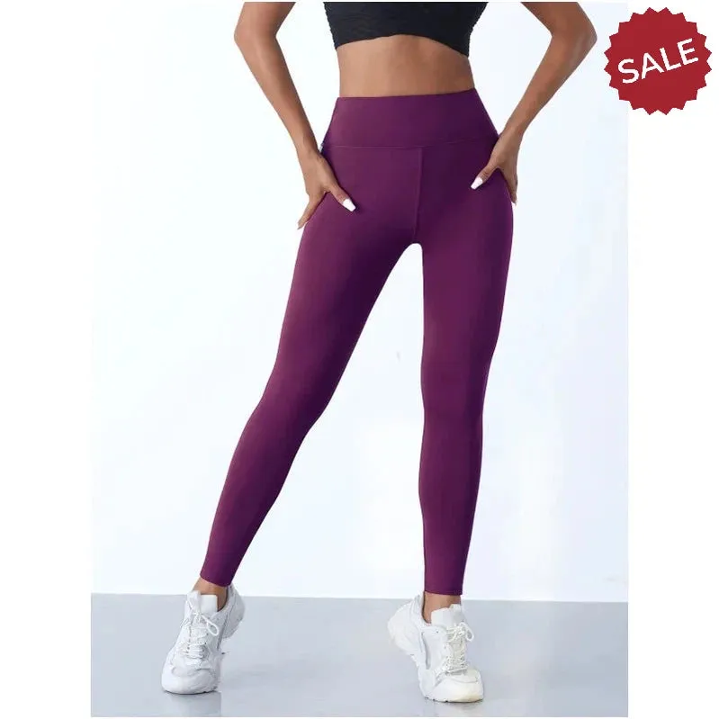 Casual Sports High-Waist Stripe Pants - Yoga Leggings