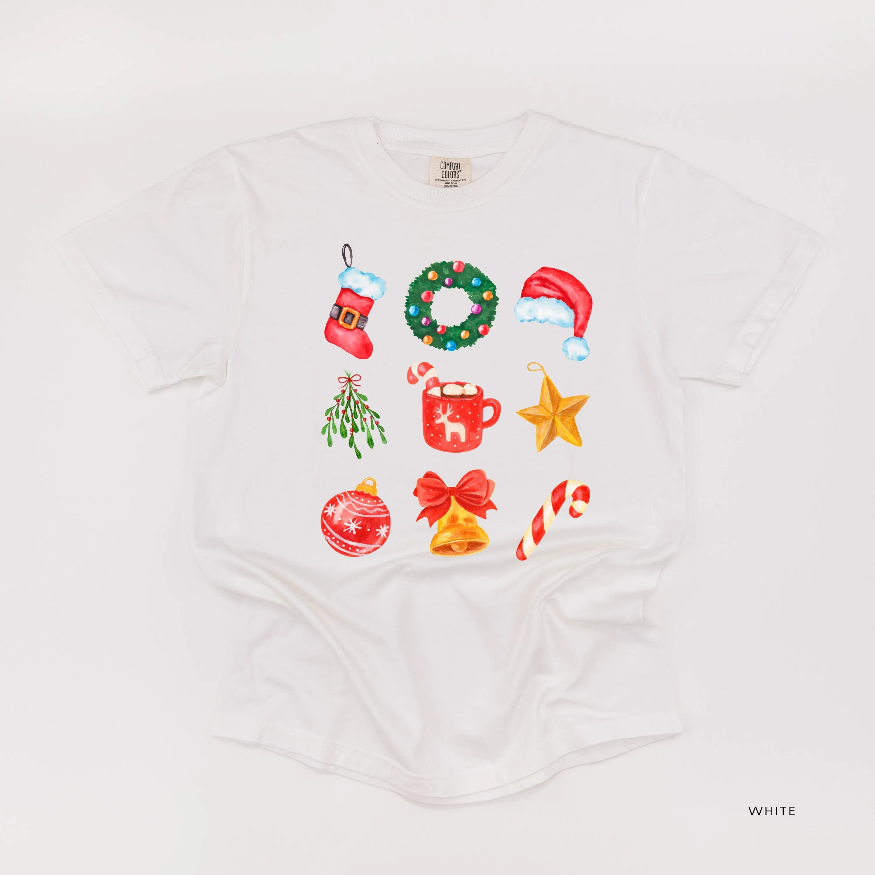 Classic Watercolor Christmas - Comfort Colors Tee