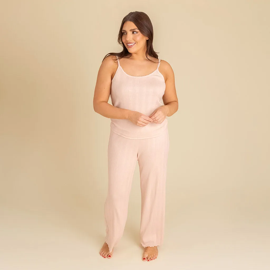Dusty Blush Women's Pointelle Cami