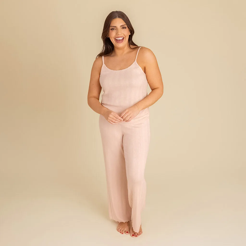Dusty Blush Women's Pointelle Cami