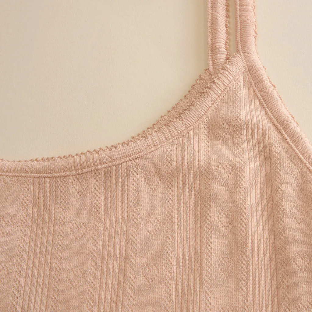 Dusty Blush Women's Pointelle Cami