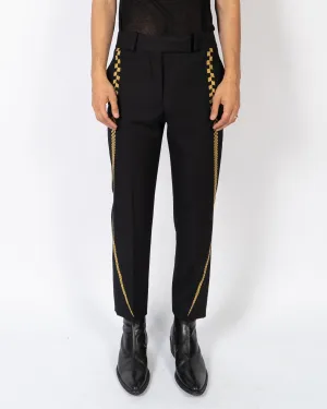 FW19 Golden Embroidered Classic Trousers