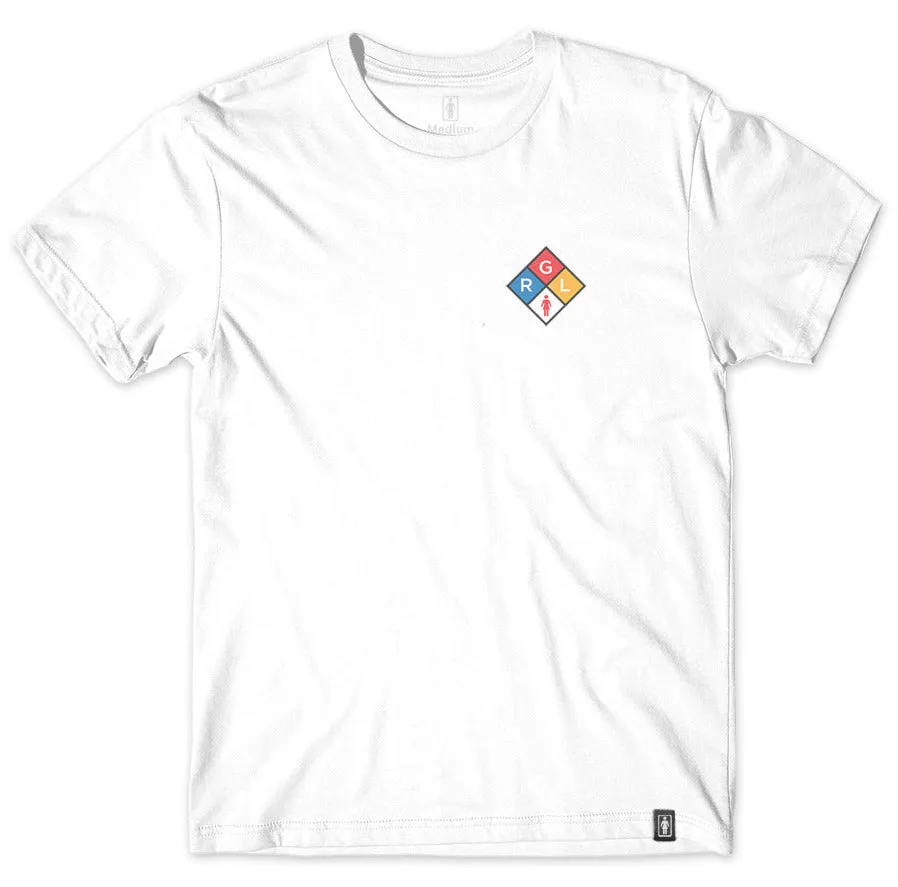 Girl Caution Tee, White
