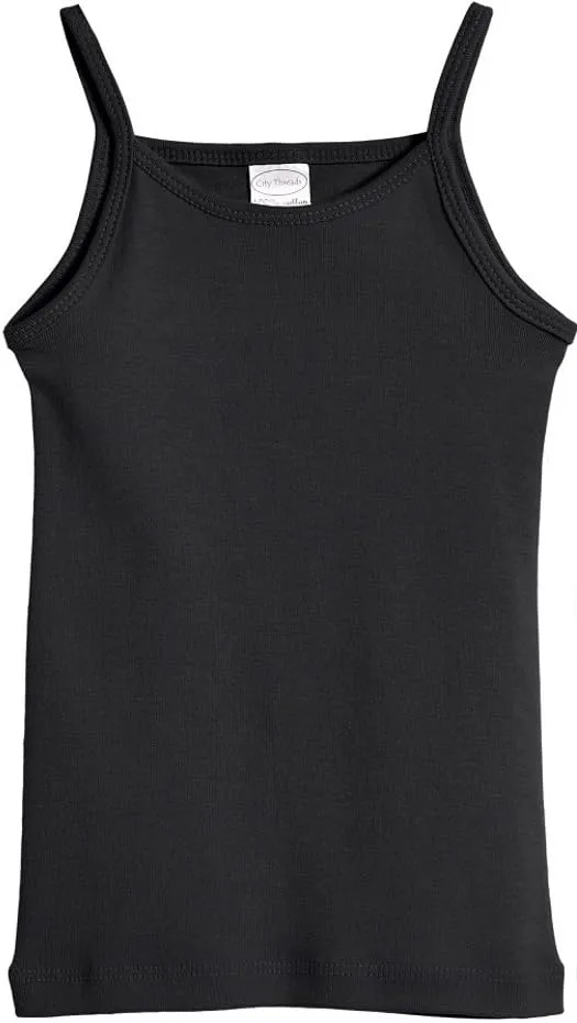 Made in USA Girls 100% Cotton Camisole Spaghetti Straps, SPD Sensory Clothing