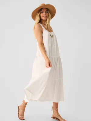 Marina Seersucker Dress in White