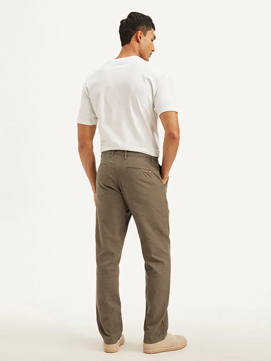 Men's Authentic Straight Fit Linen Chino Pants