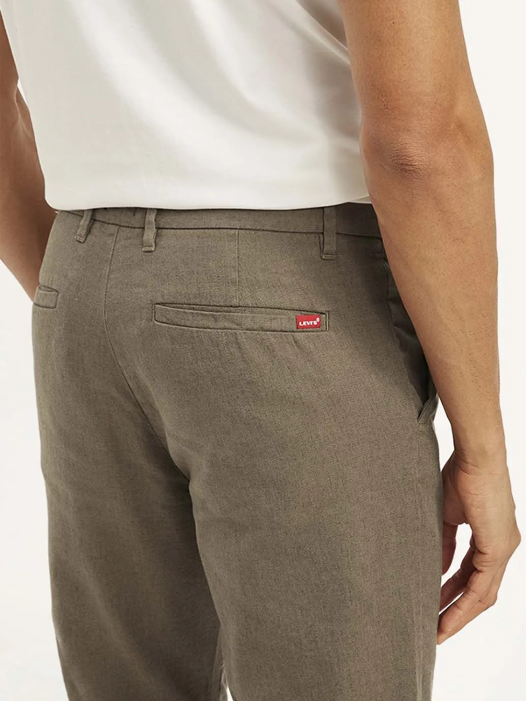Men's Authentic Straight Fit Linen Chino Pants