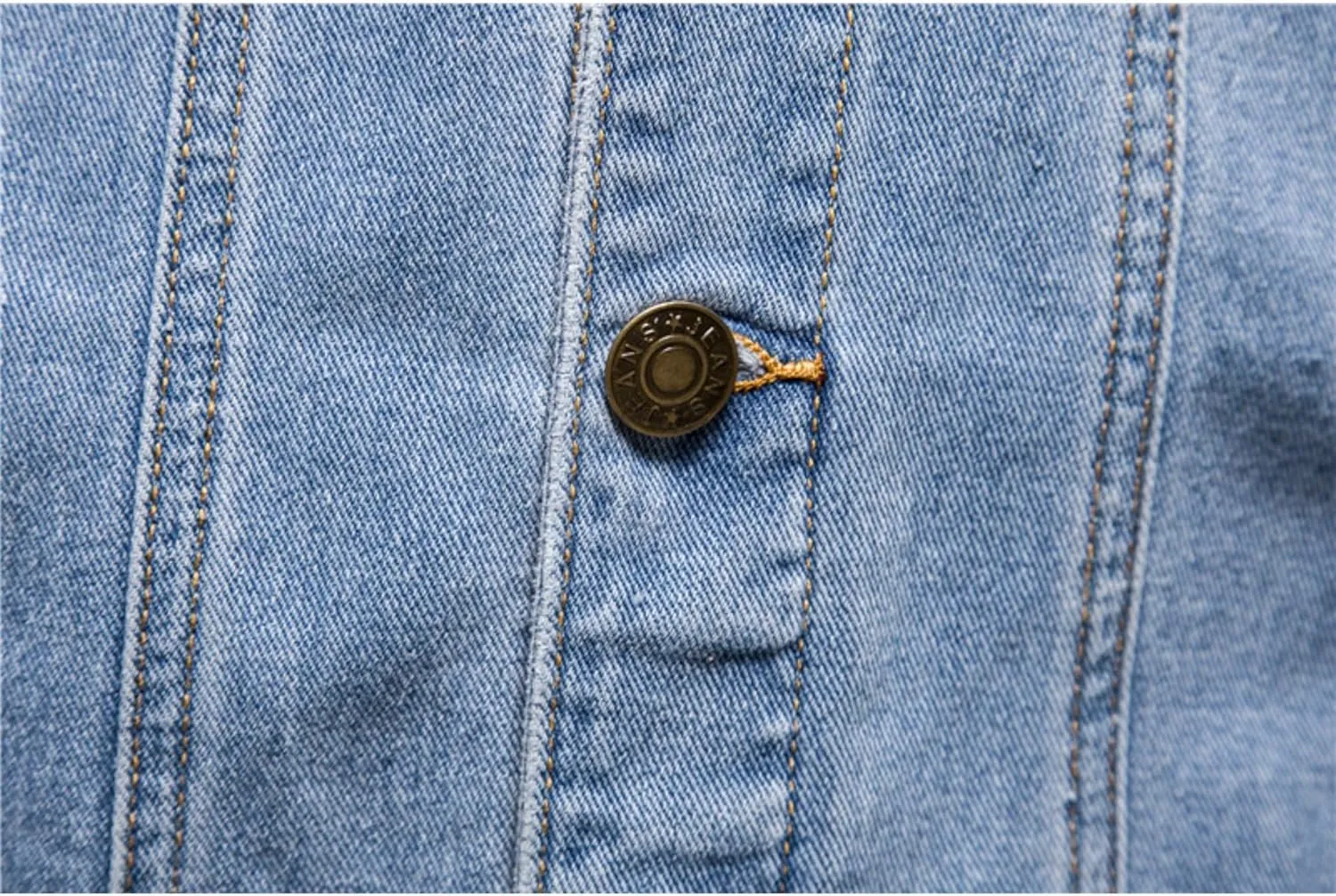 Men's Distressed Ripped Denim Jacket Slim Fit Fashion Workwear Casual Classic Button Down Trucker Jean Coat