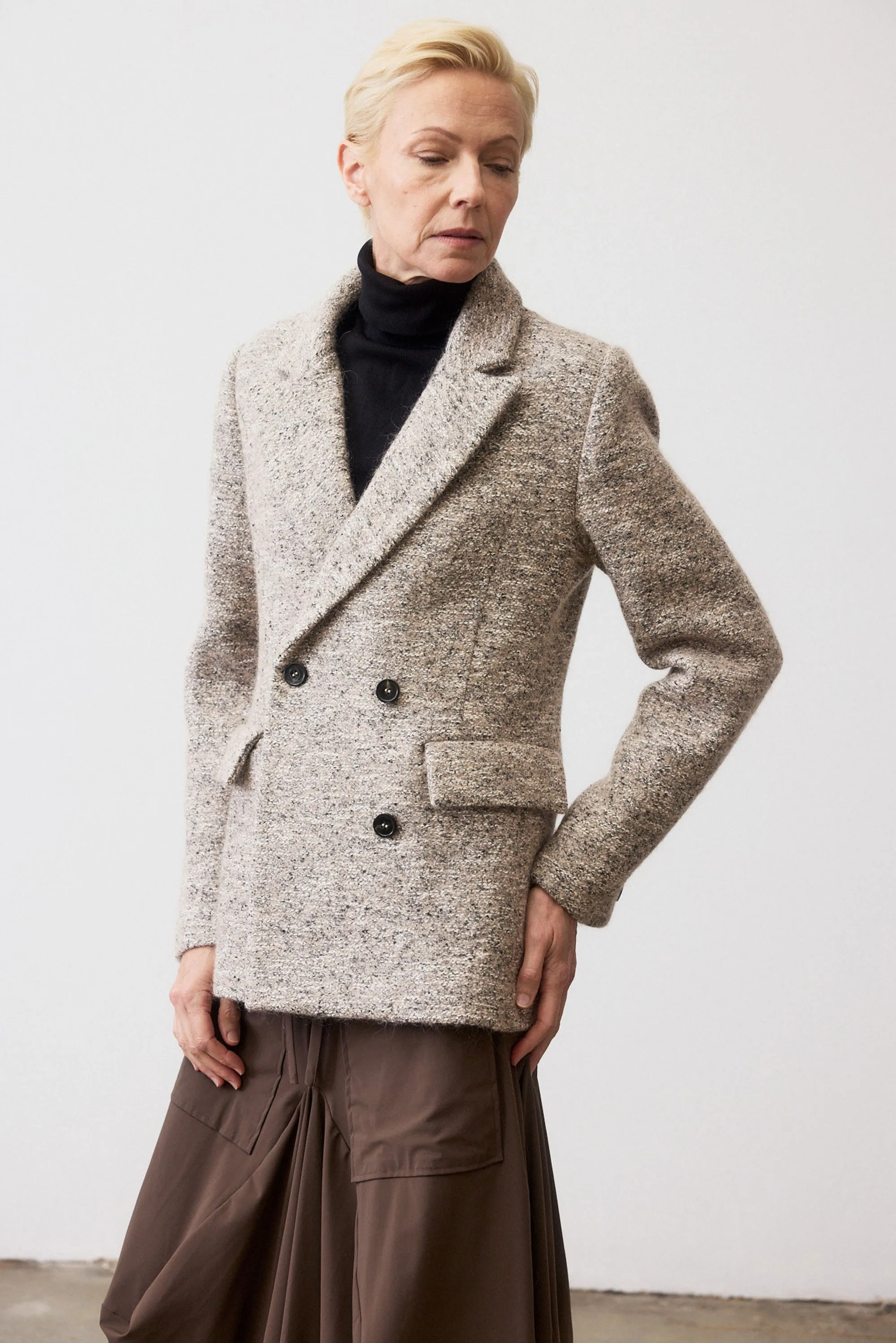 On the Clock Tweed Blazer
