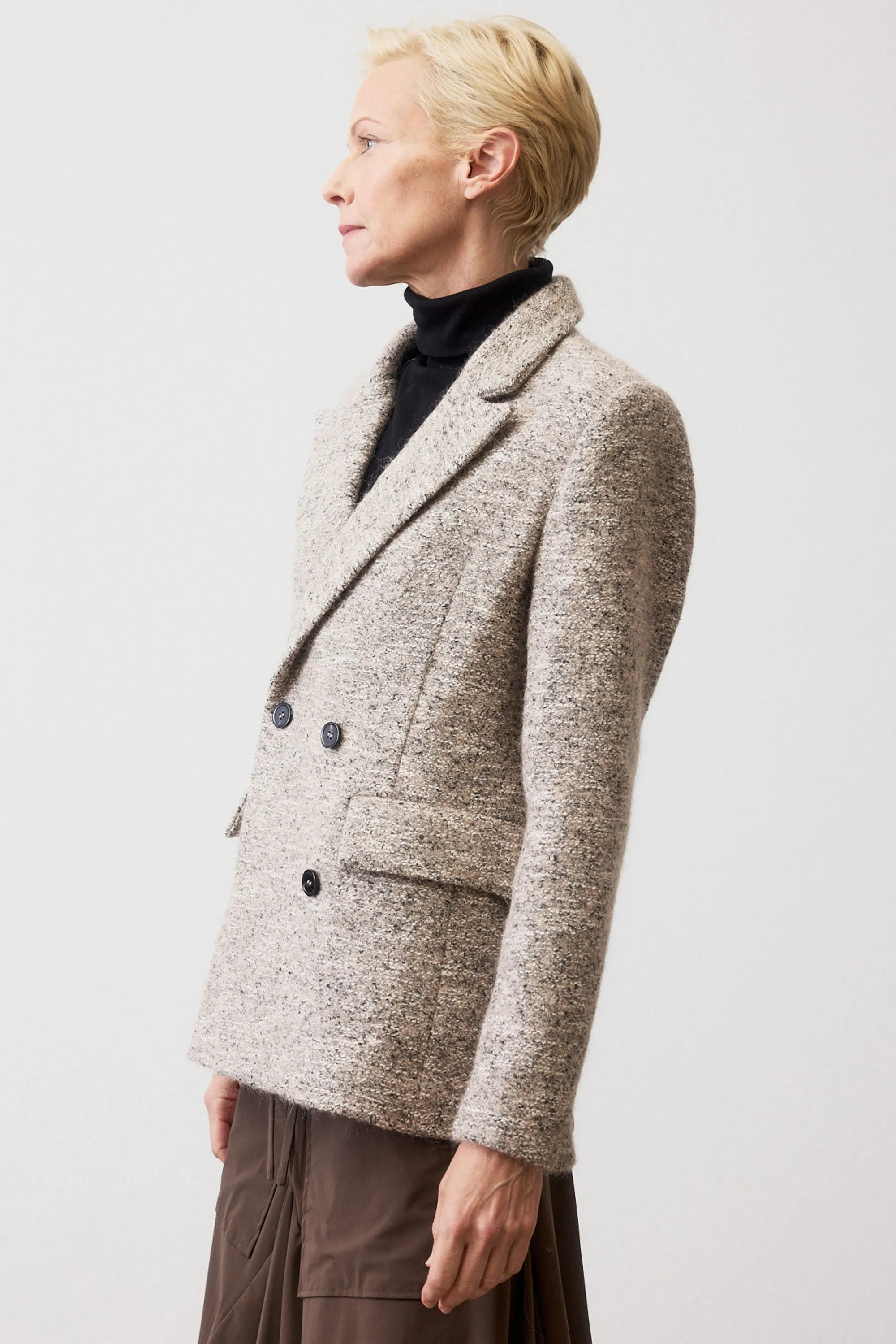 On the Clock Tweed Blazer