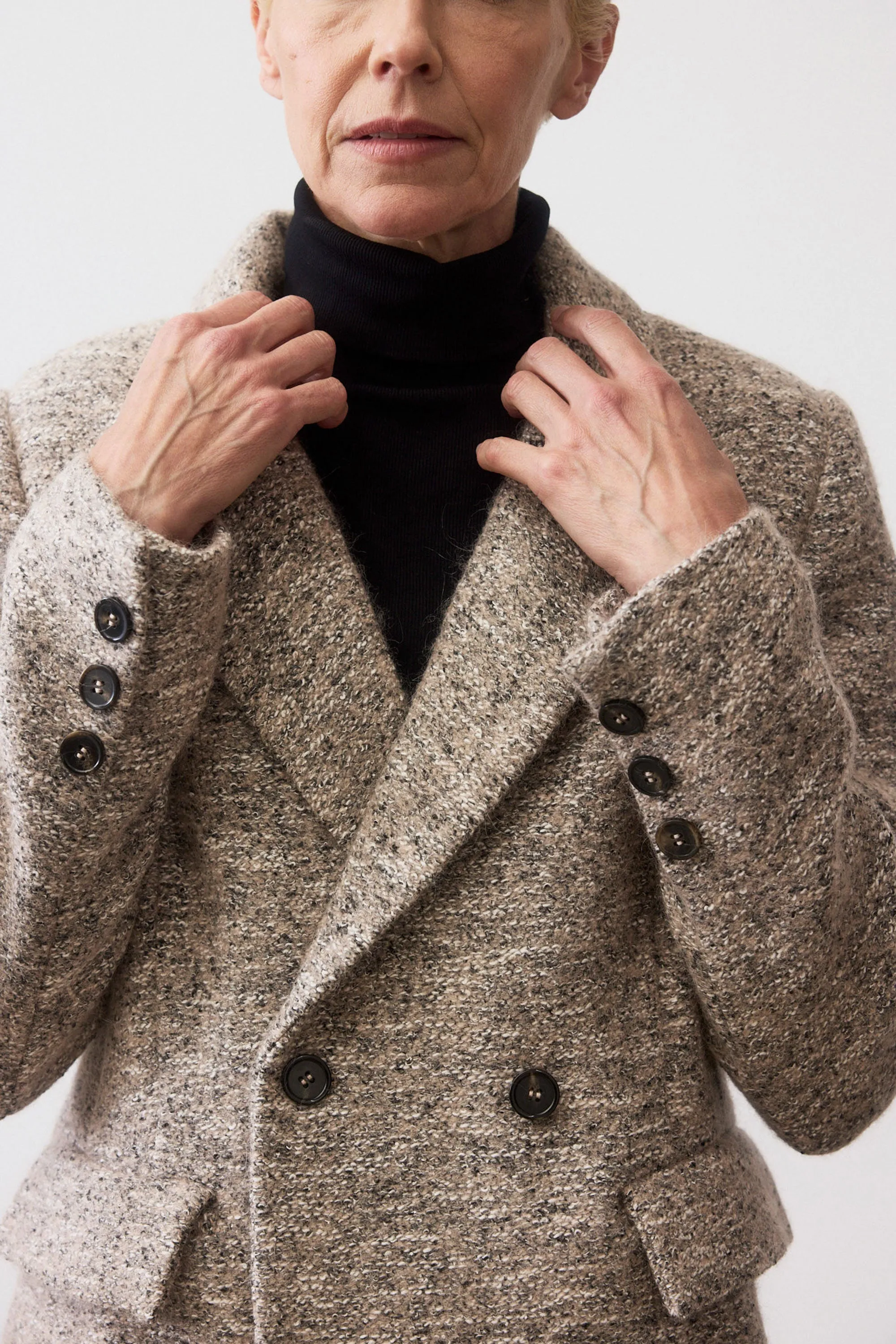 On the Clock Tweed Blazer