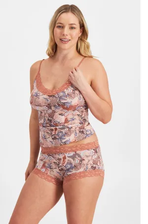 Parisienne Cotton Camisole (Terracotta)