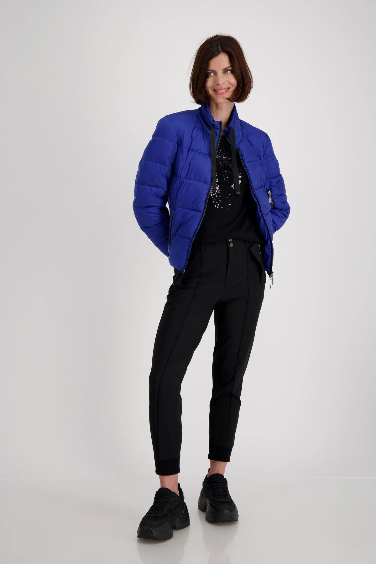 Quilted Puffer Jacket | Royal Blue