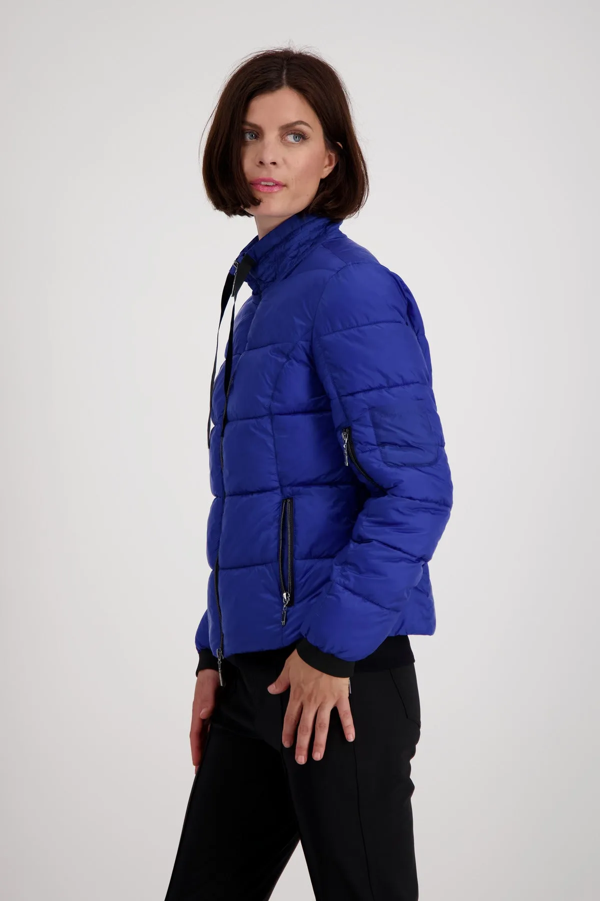 Quilted Puffer Jacket | Royal Blue