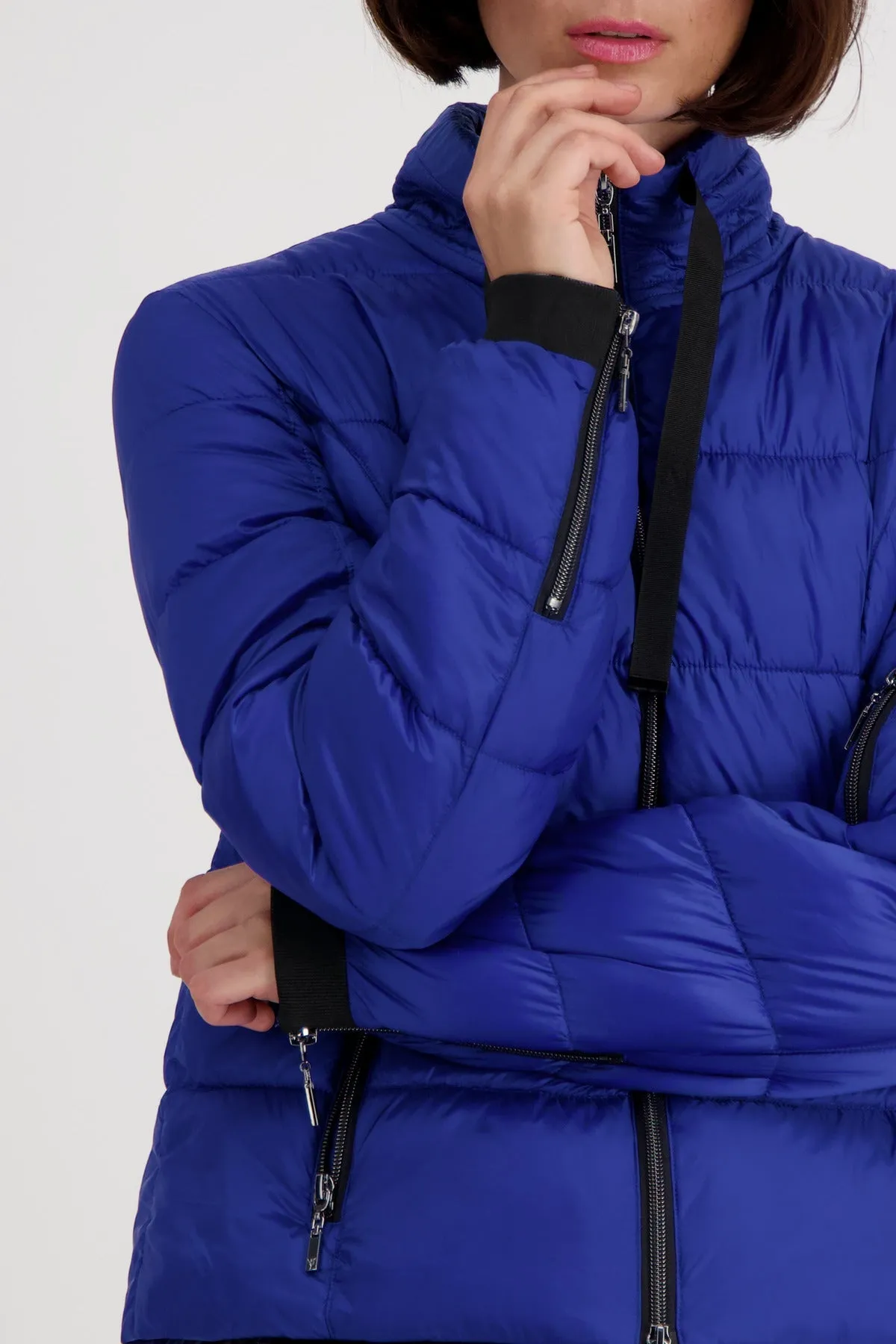 Quilted Puffer Jacket | Royal Blue