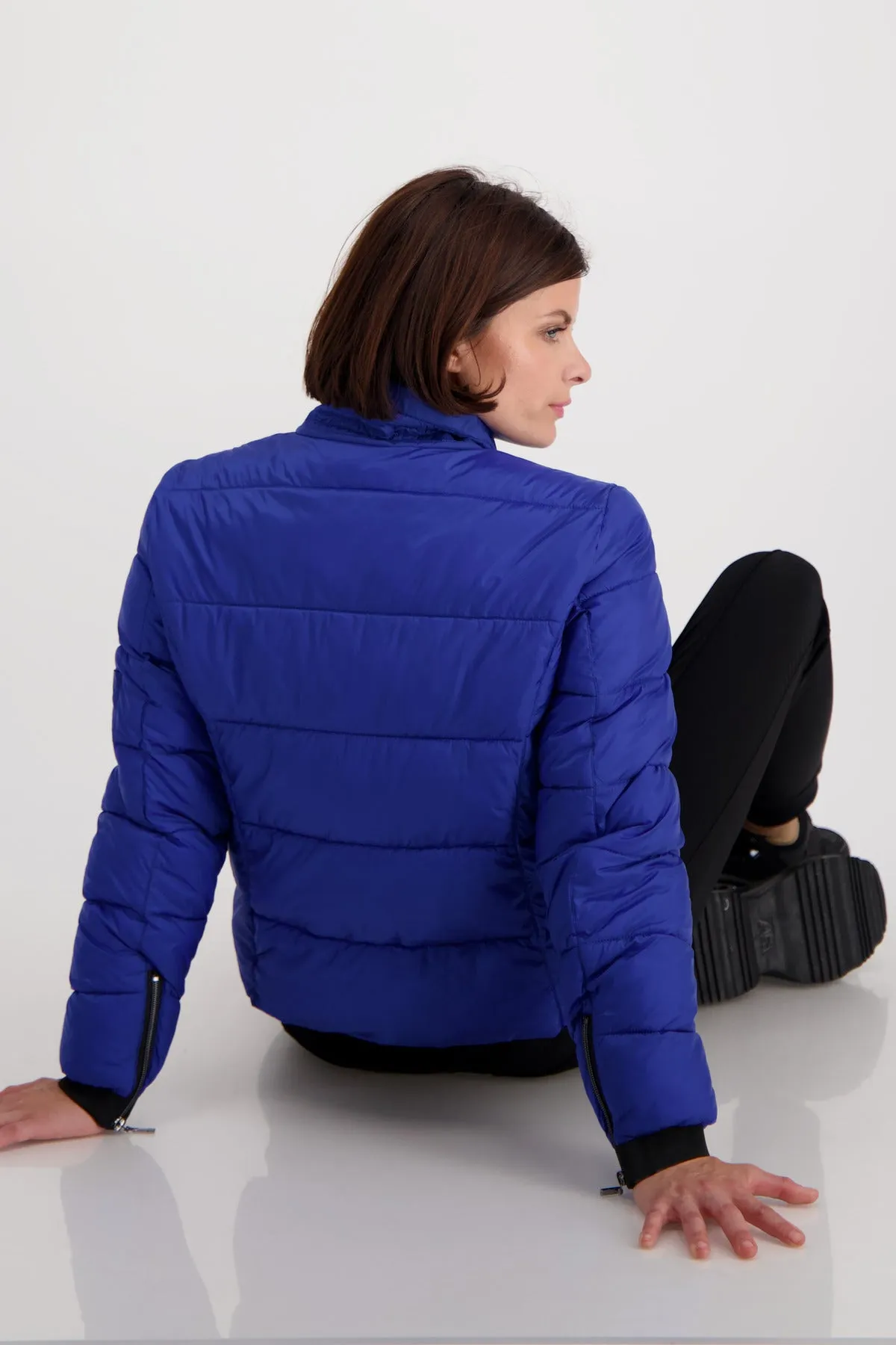 Quilted Puffer Jacket | Royal Blue