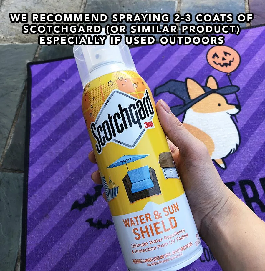 "Corgi Howloween Pumpkin" Floor Mat | Halloween Collection