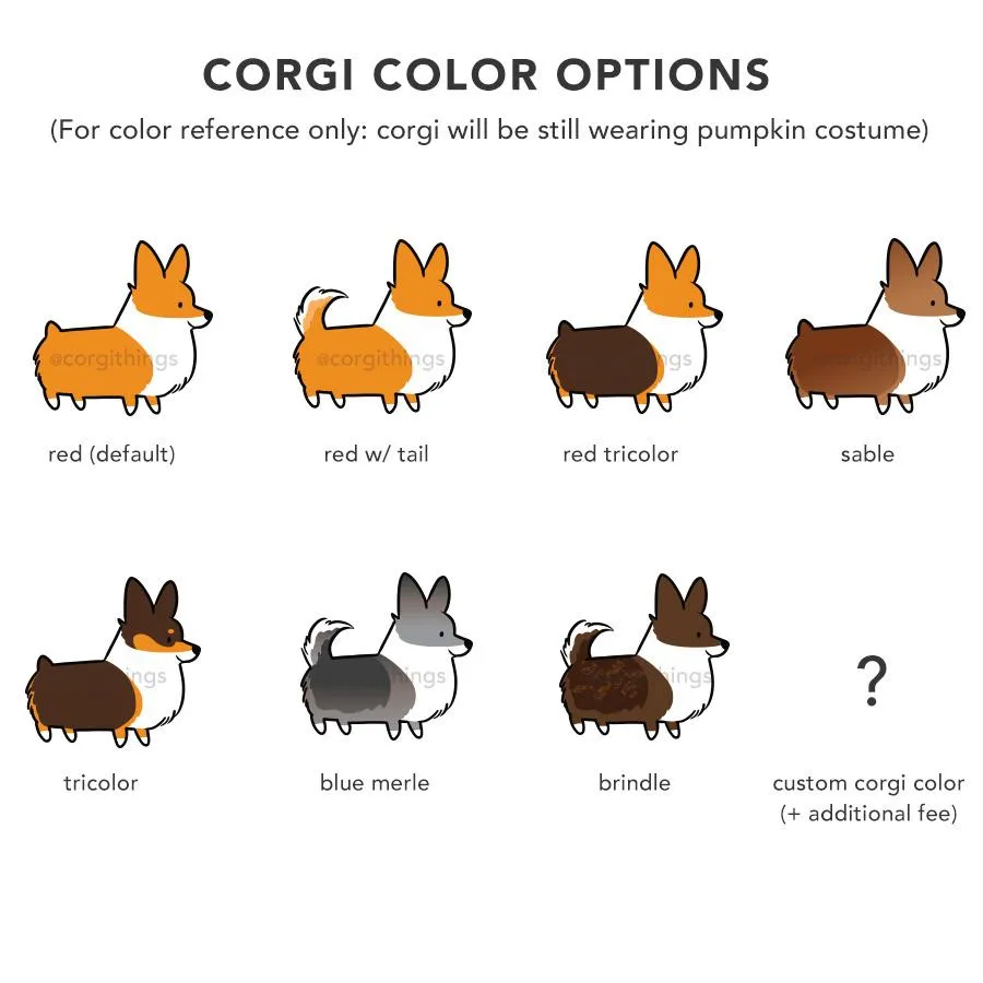 "Corgi Howloween Pumpkin" Floor Mat | Halloween Collection