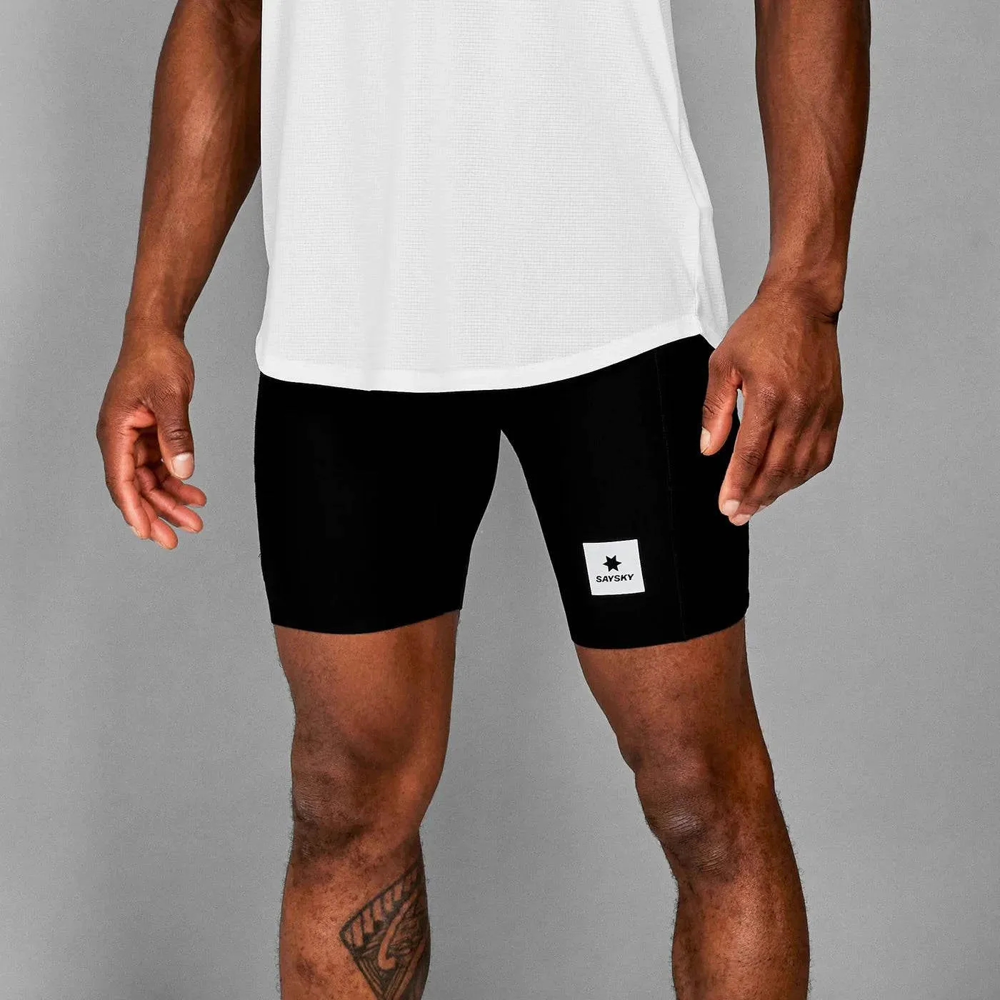 Saysky | Flow  Race Short Tights 7'' | Black | Heren