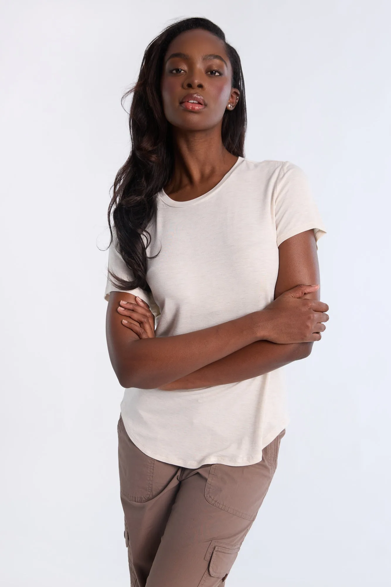 Short Sleeve Crew Neck Relaxed Tee