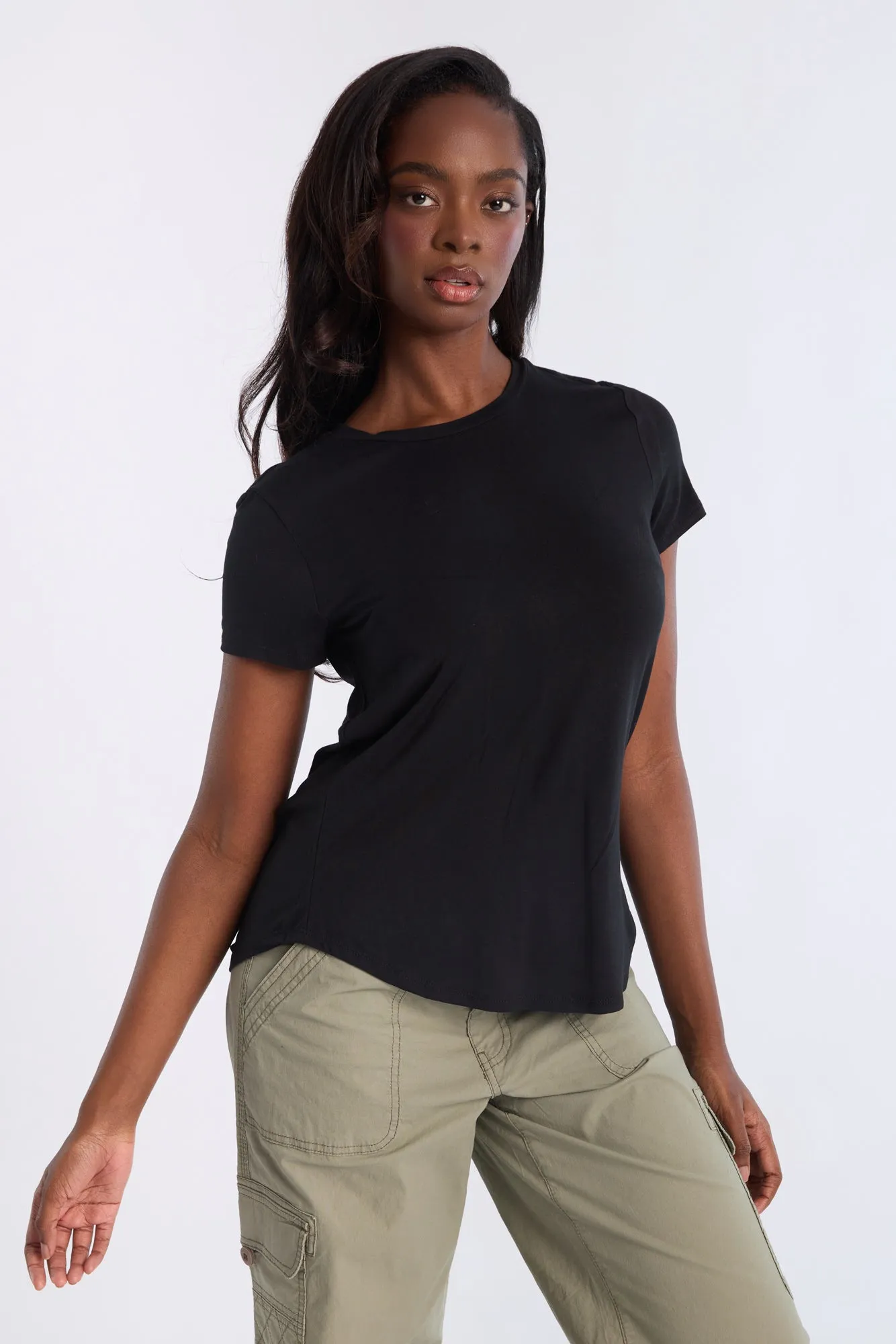 Short Sleeve Crew Neck Relaxed Tee