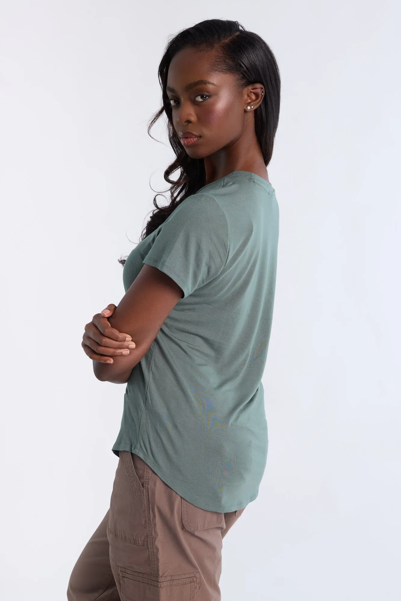 Short Sleeve Crew Neck Relaxed Tee