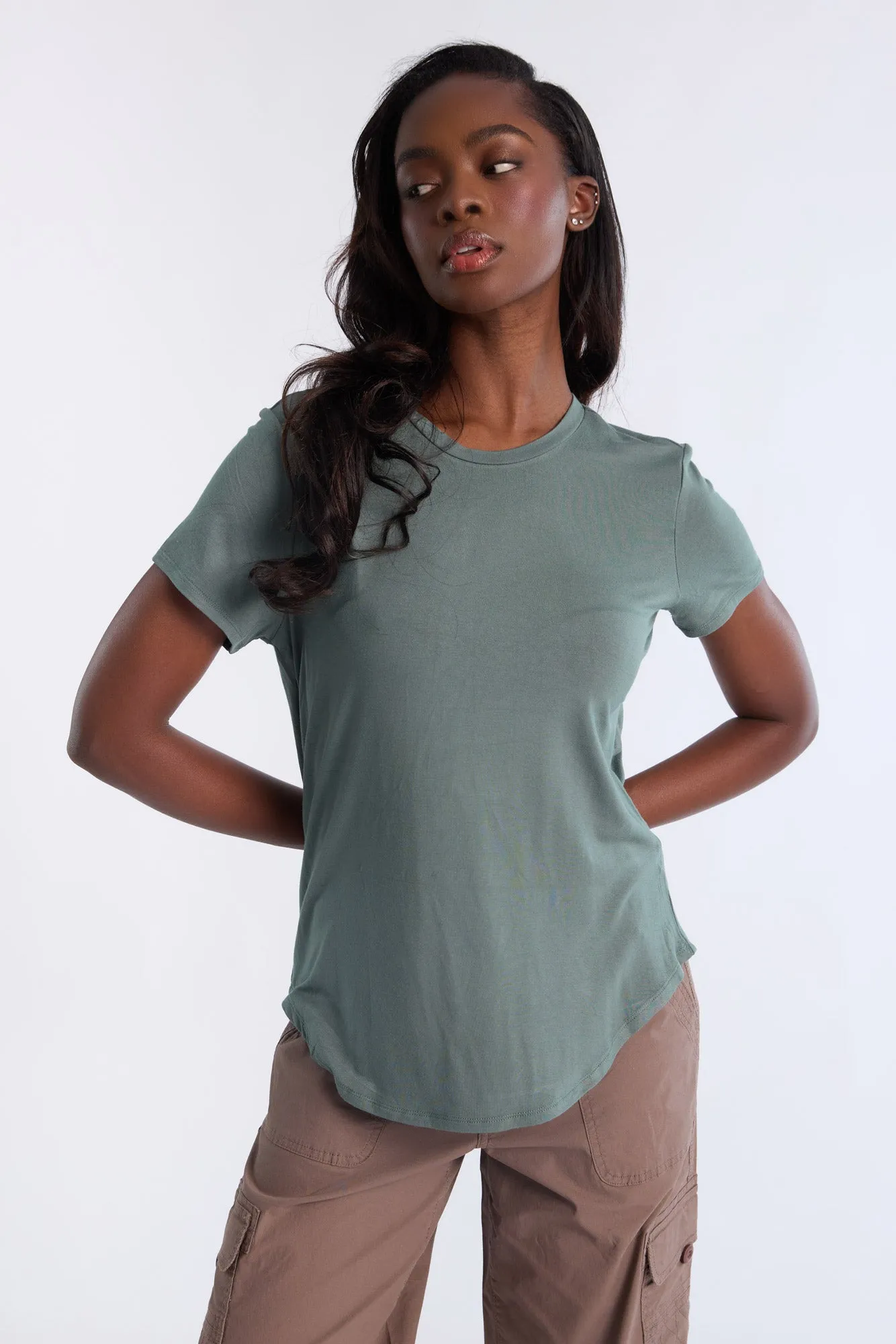Short Sleeve Crew Neck Relaxed Tee