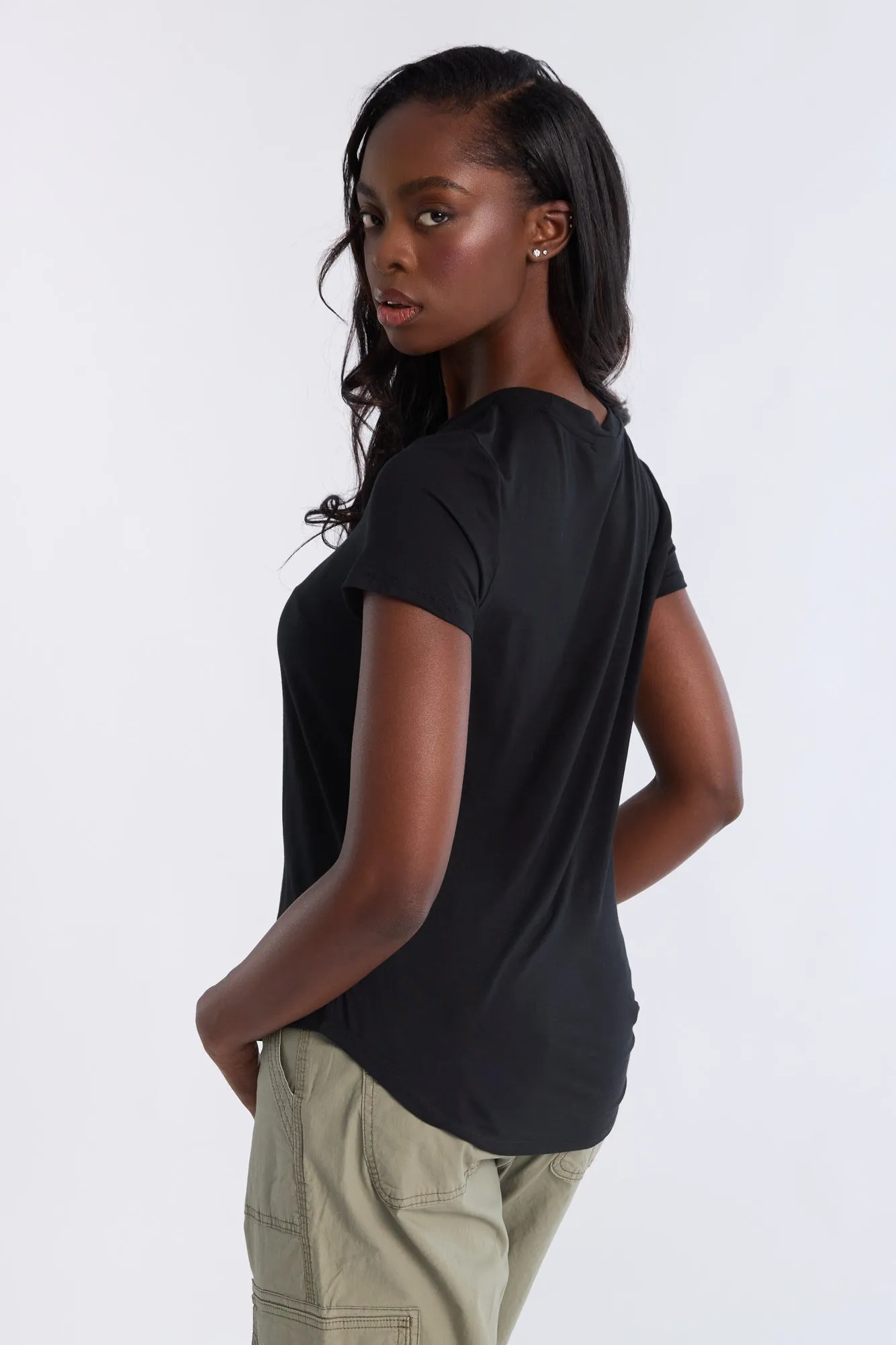 Short Sleeve Crew Neck Relaxed Tee