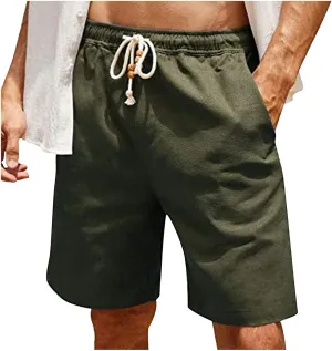 Simple Style Shorts for Men Trending Solid Color Athletic Workout Running Short Pants Trousers Wrinkle Free Shorts