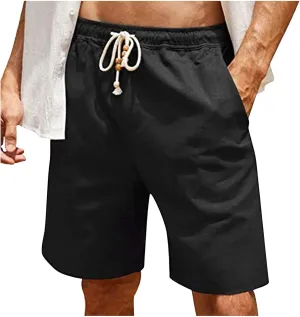 Simple Style Shorts for Men Trending Solid Color Athletic Workout Running Short Pants Trousers Wrinkle Free Shorts
