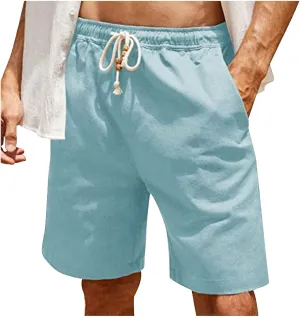 Simple Style Shorts for Men Trending Solid Color Athletic Workout Running Short Pants Trousers Wrinkle Free Shorts