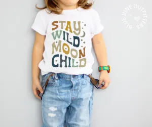 Stay Wild Moon Child | Hippie Toddler Tee