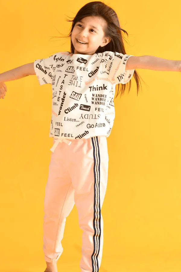 SUMMER PINK SIDE TAPE JOGGER