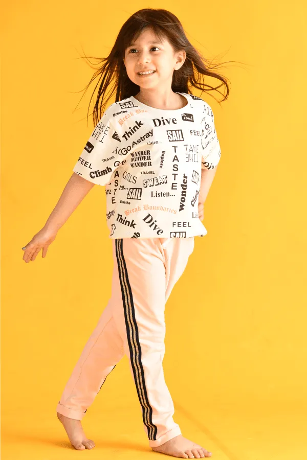 SUMMER PINK SIDE TAPE JOGGER