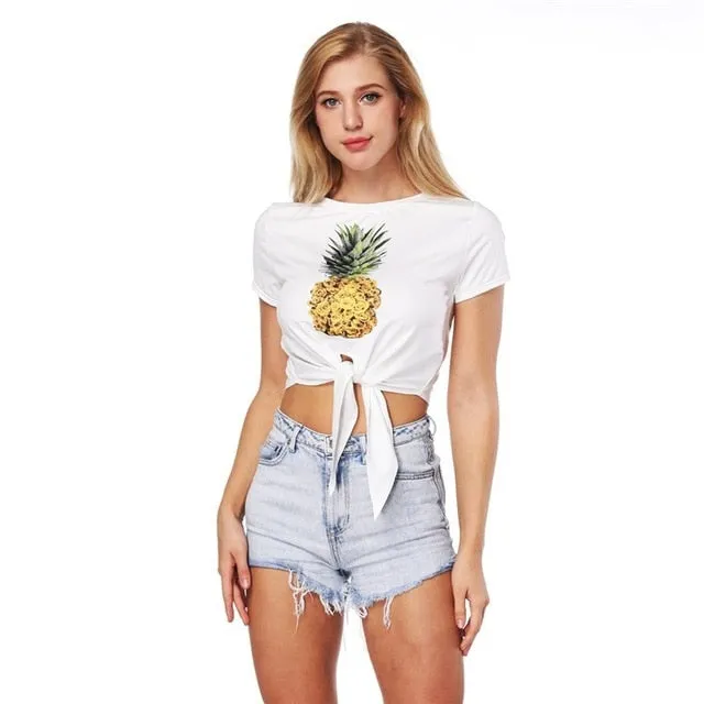 Summer Sexy Bustier Crop Top Tees