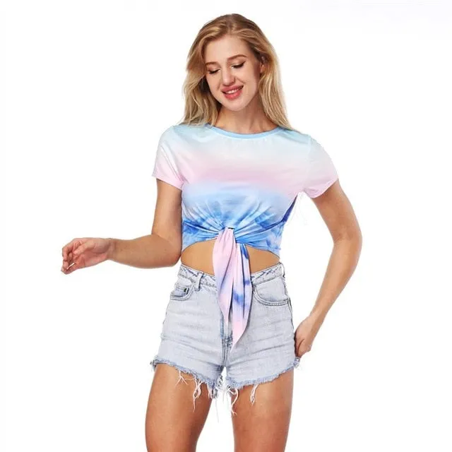 Summer Sexy Bustier Crop Top Tees