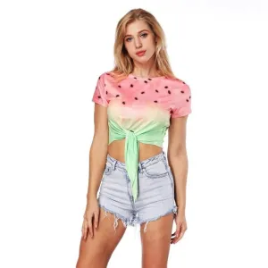 Summer Sexy Bustier Crop Top Tees