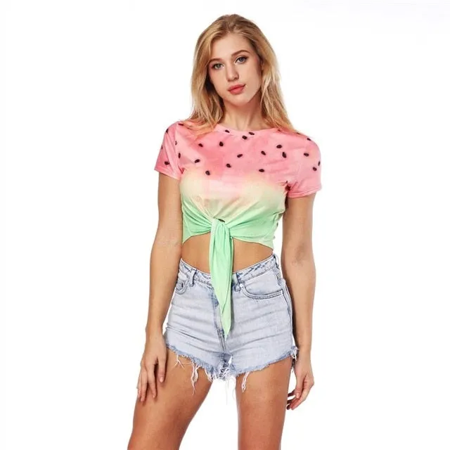 Summer Sexy Bustier Crop Top Tees