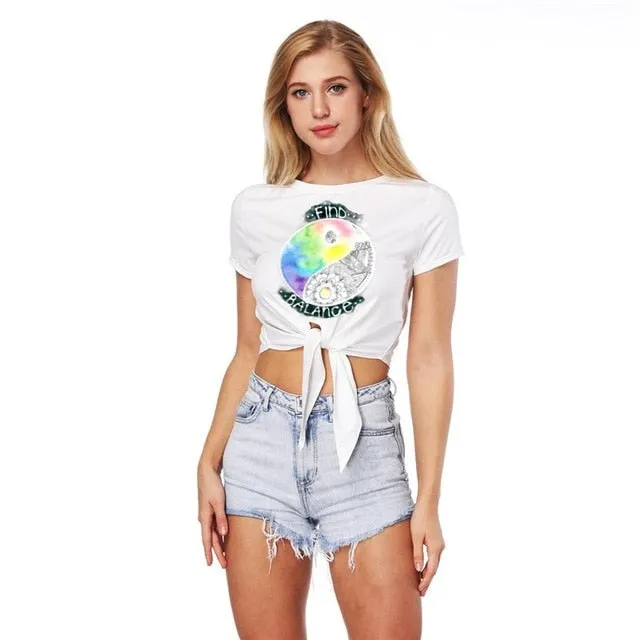 Summer Sexy Bustier Crop Top Tees