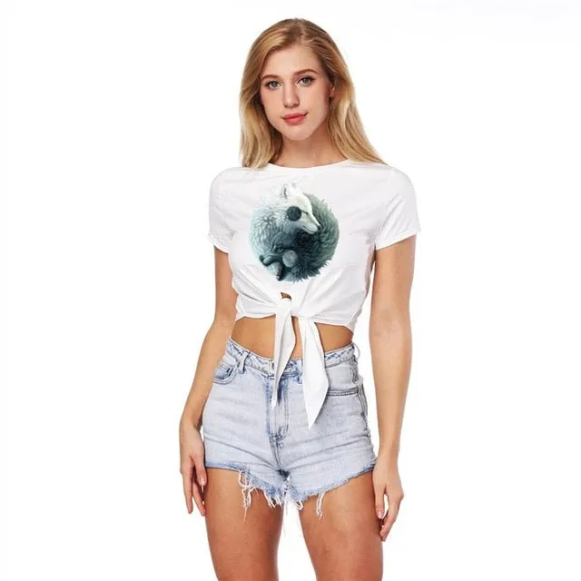 Summer Sexy Bustier Crop Top Tees