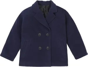 ThCreasa Boys Classic Double Breasted Pea Coat Wool Blend Notch Lapel Fall Winter Dress Coats