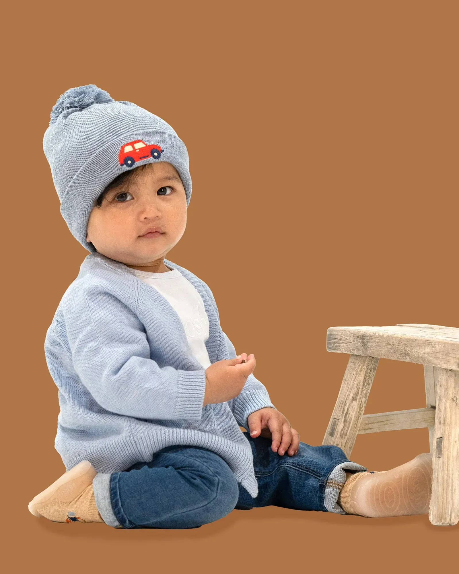 Toshi Organic Cardigan Remy Bluebird